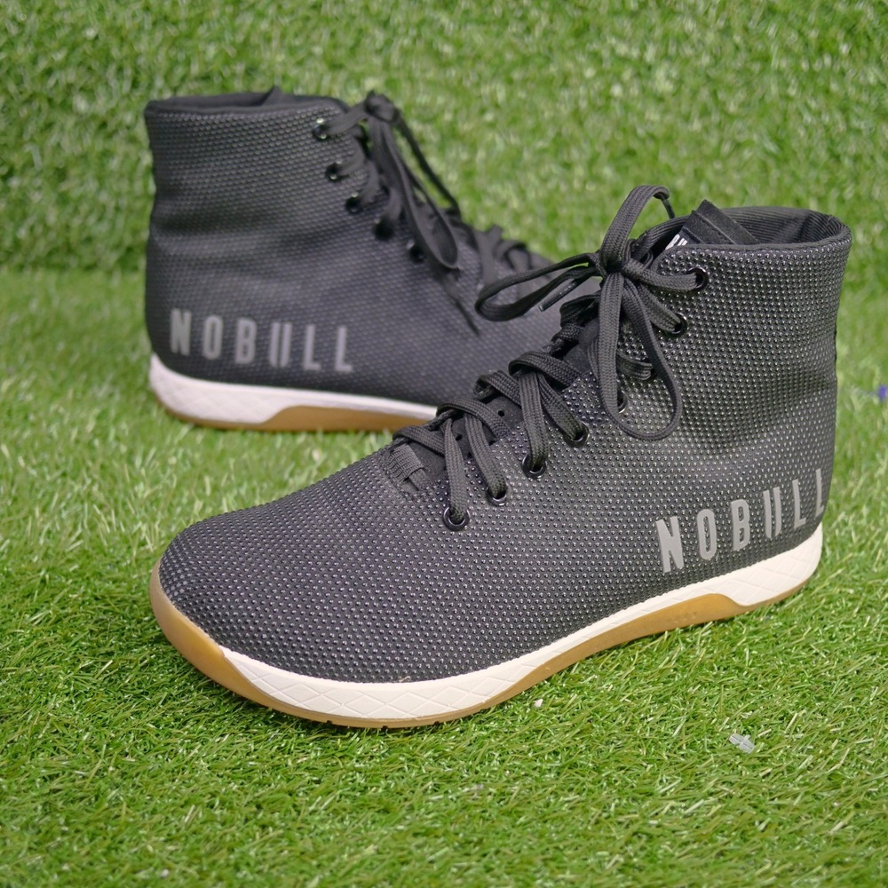 NOBULL High-Top Trainer Black Gum SuperFabric - Mens Size 9.5